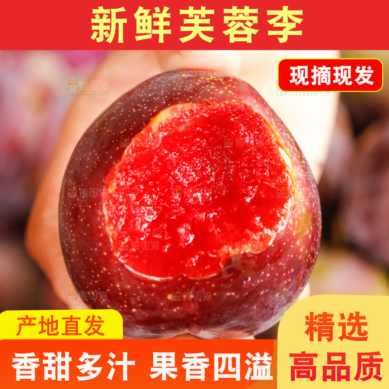 手里拿着芙蓉李