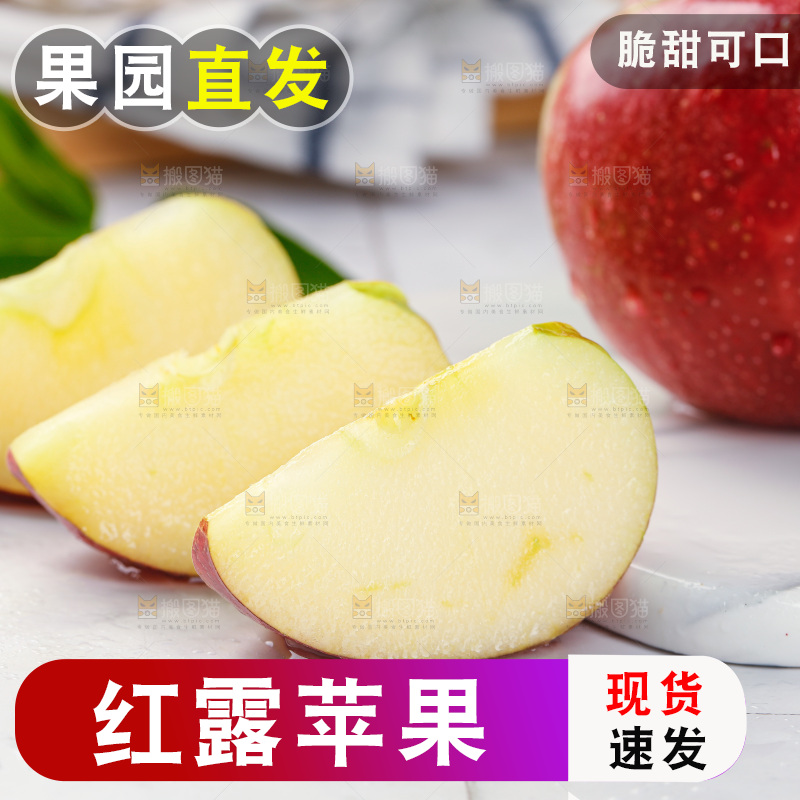 浅底上的红露苹果