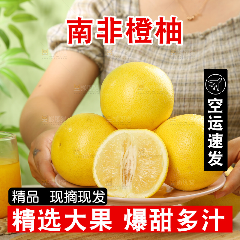 浅底上的南非橙柚
