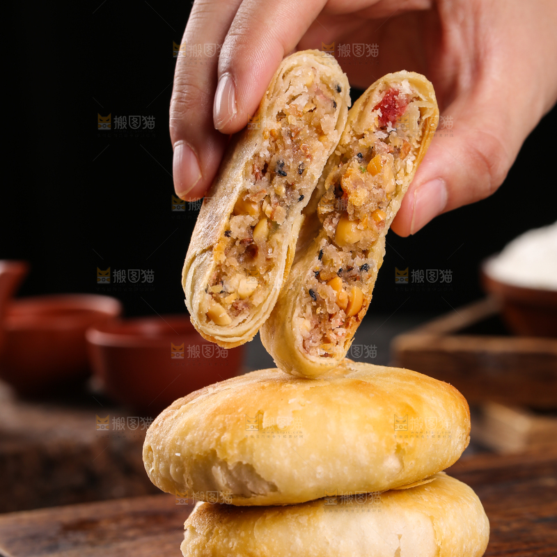 深底上的苏氏月饼