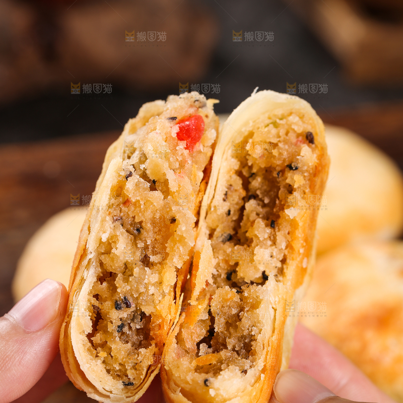 深底上的苏氏月饼