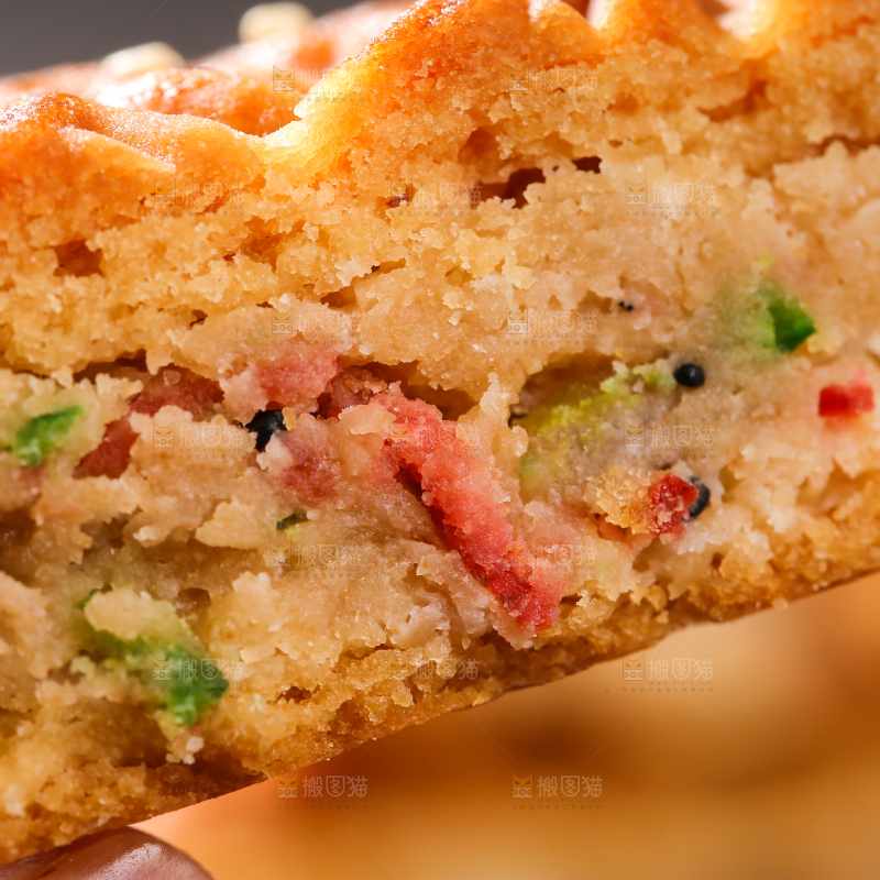 深底上的五仁大月饼