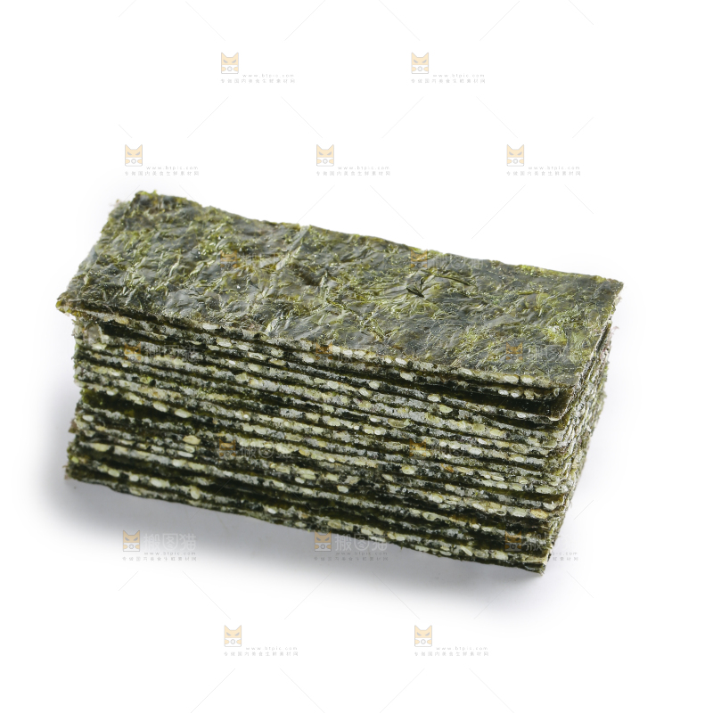 白底上的夹心海苔