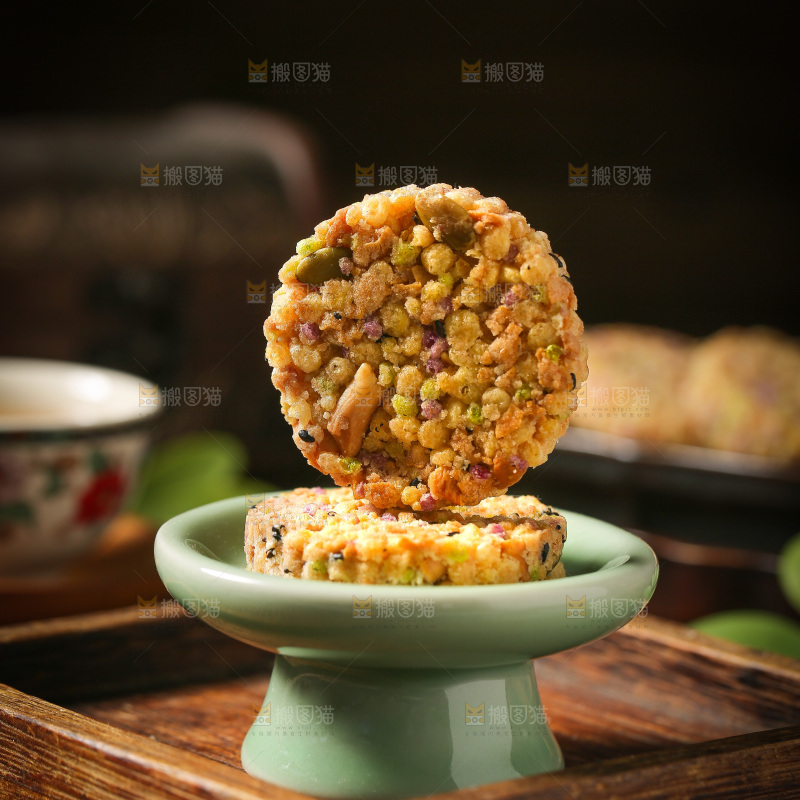 深底上的杂粮饼
