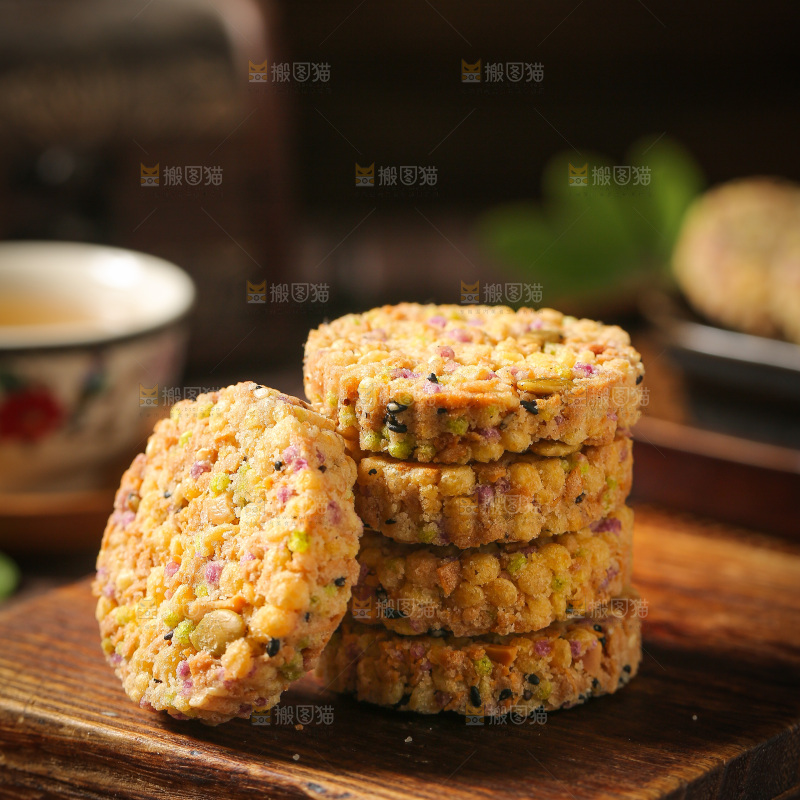 深底上的杂粮饼