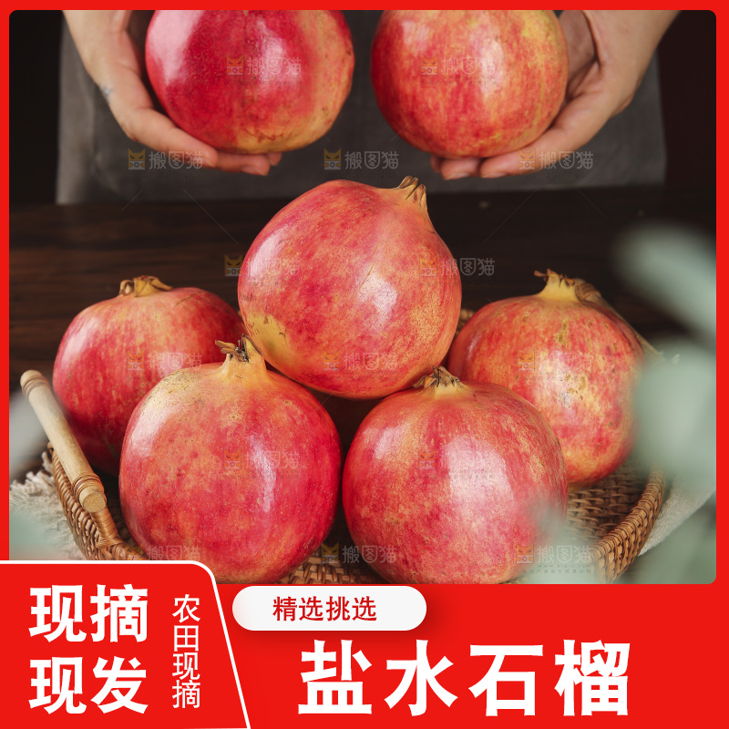 深底上的盐水石榴