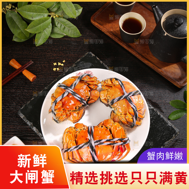 深底上的大闸蟹