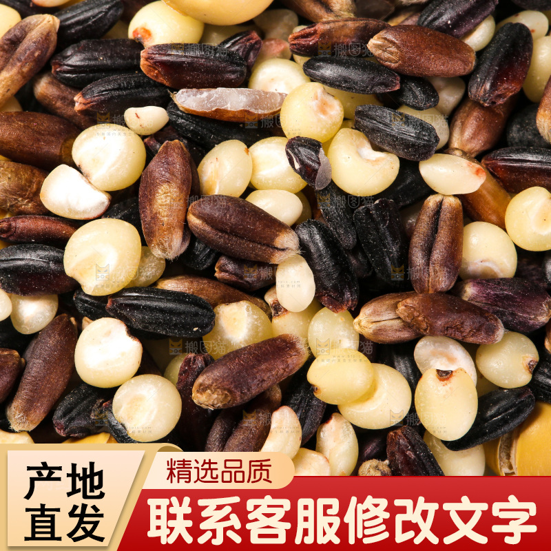白底上的杂粮豆浆