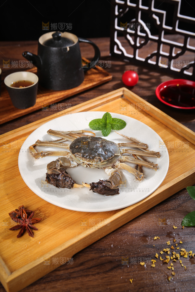 深底上的阳澄湖大闸蟹