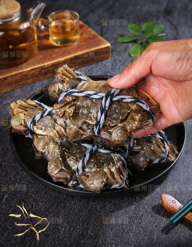 深底上的阳澄湖大闸蟹