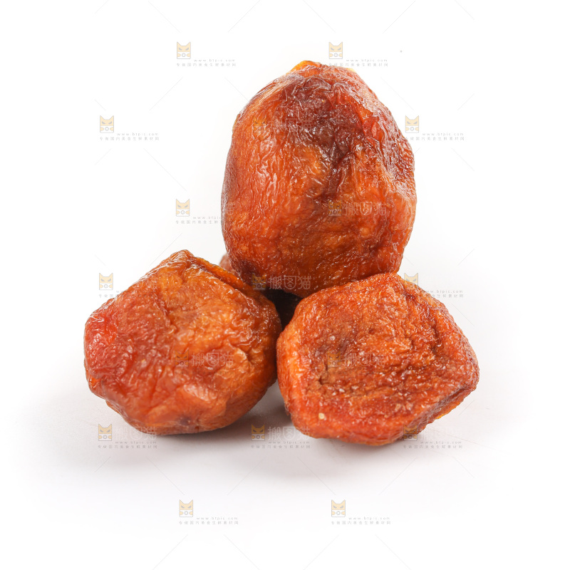 白底上的吊干杏