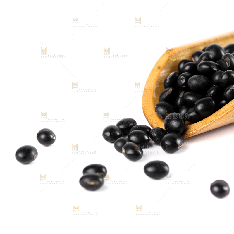 白底上的黑豆