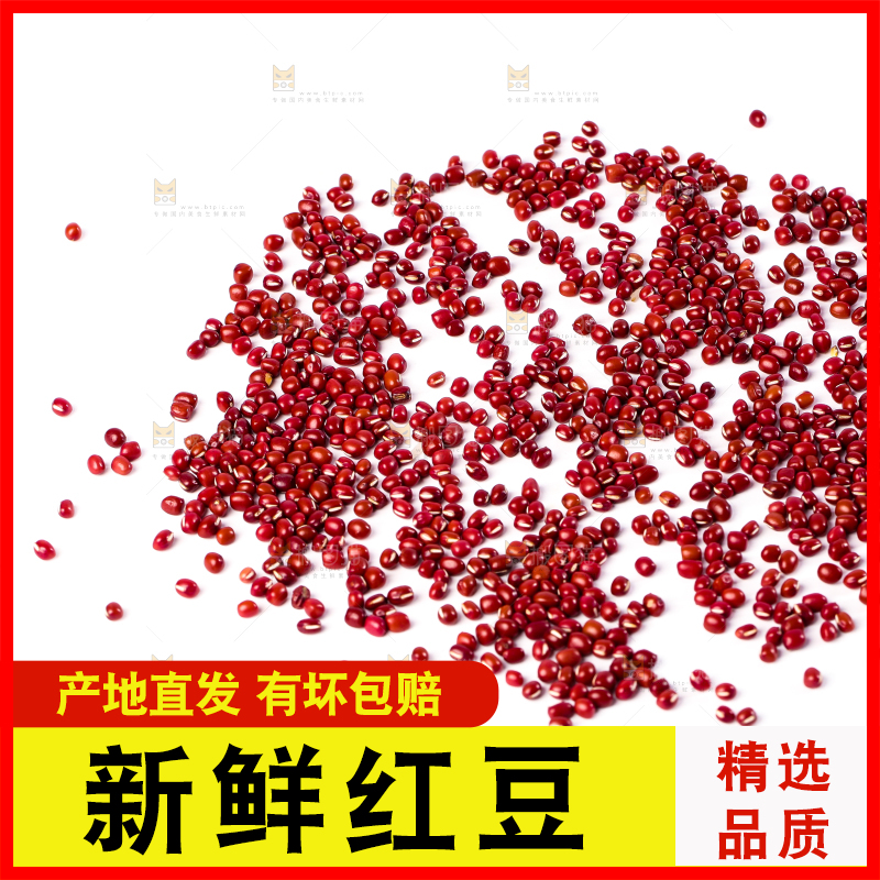 白底上的红豆