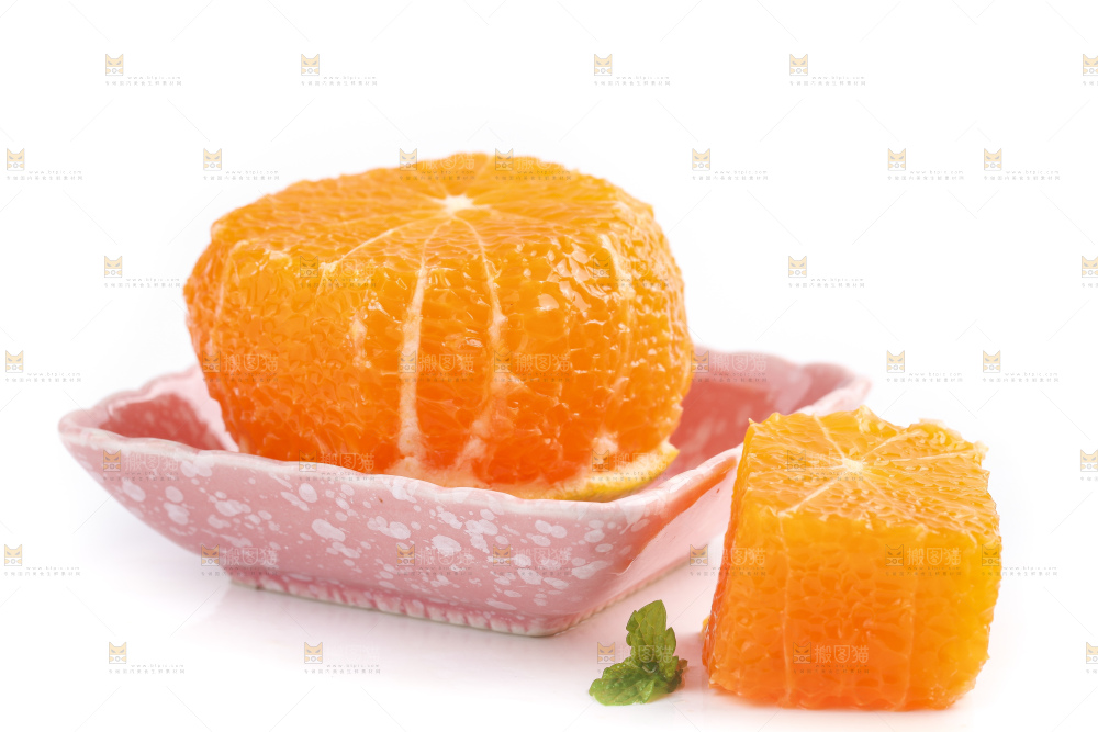 白底上的爱媛果冻橙