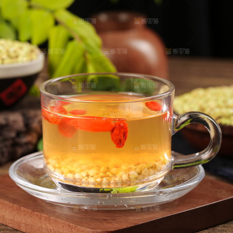 木底上的荞麦米茶