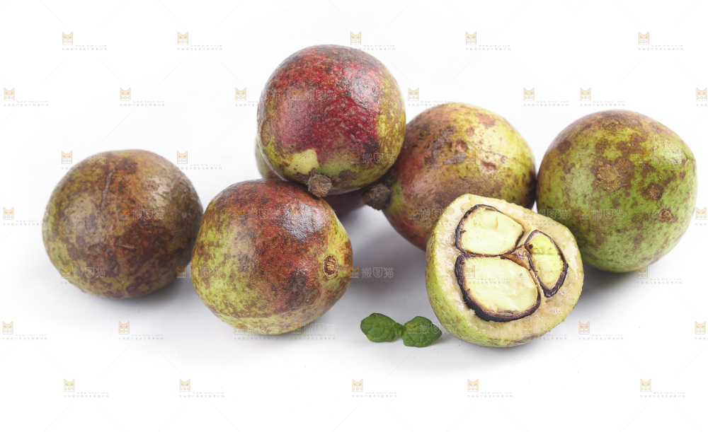 白底上的茶籽