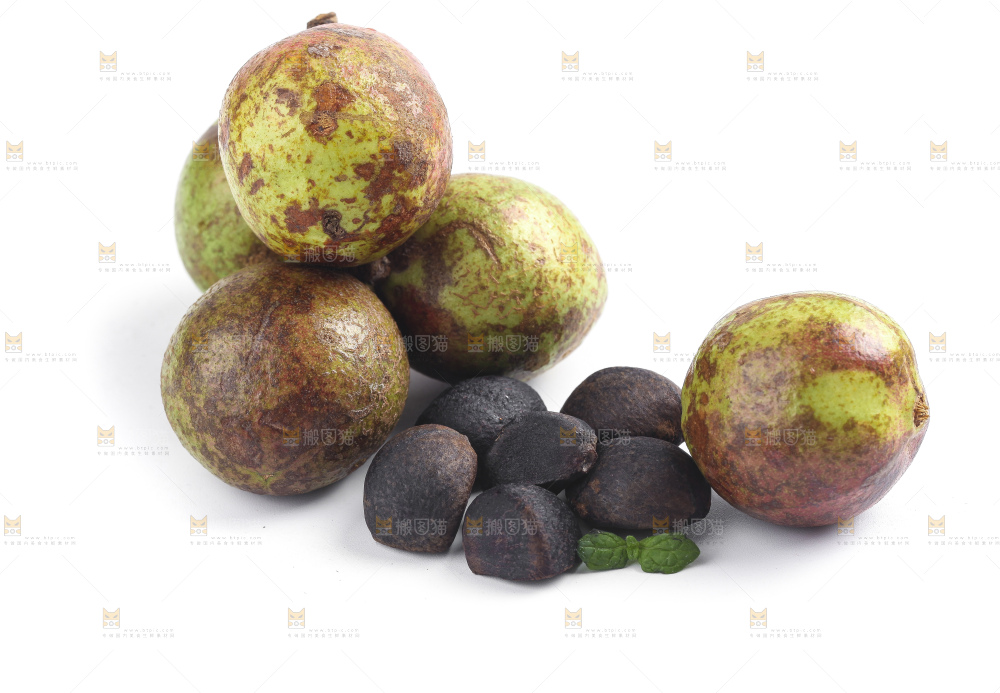白底上的茶籽