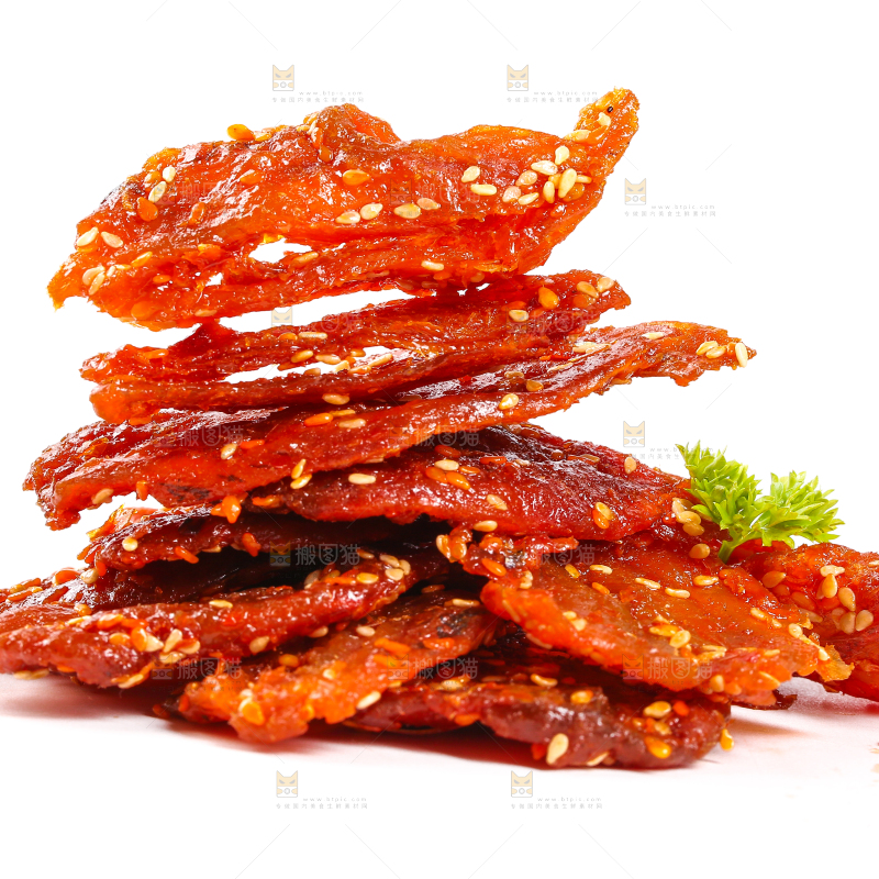 白底上的蜜汁红娘鱼