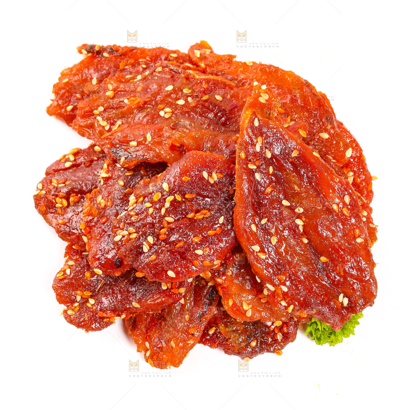 白底上的蜜汁红娘鱼