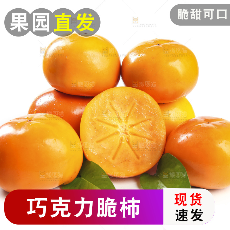 白底上的脆柿