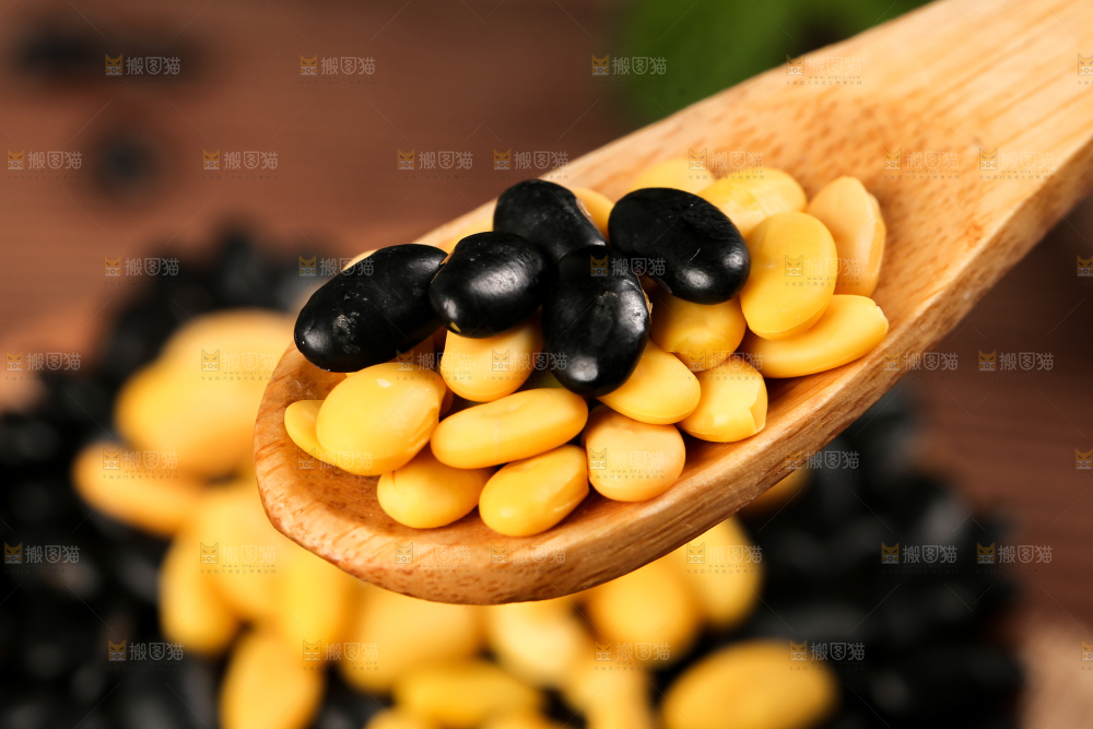 深底上的黄心黑豆