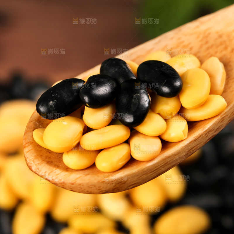 深底上的黄心黑豆