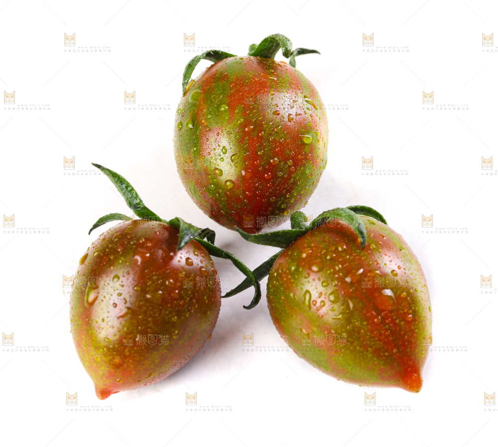 白底上的迷彩小番茄