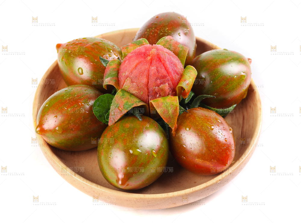 白底上的迷彩小番茄