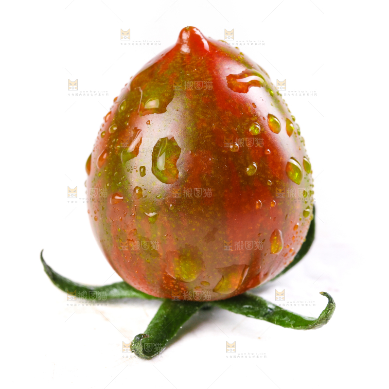 白底上的迷彩小番茄