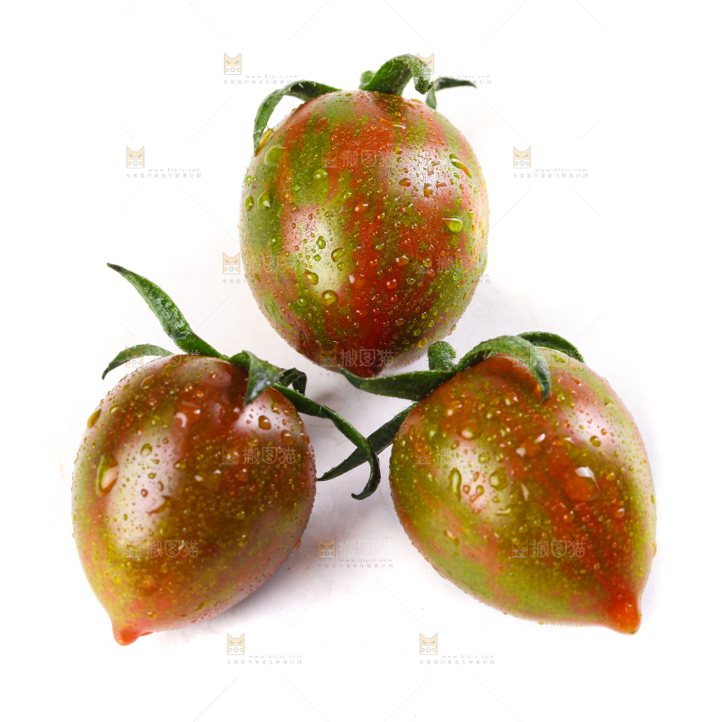白底上的迷彩小番茄