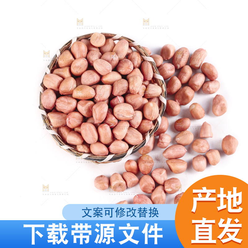 白底上的花生米