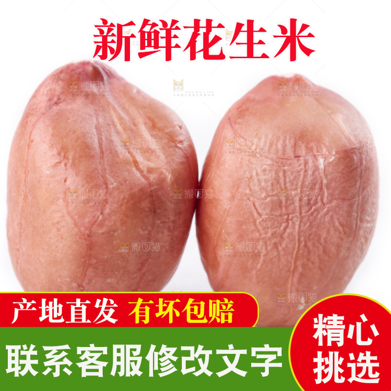 白底上的花生米