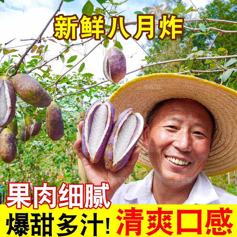 手里拿着现摘八月炸