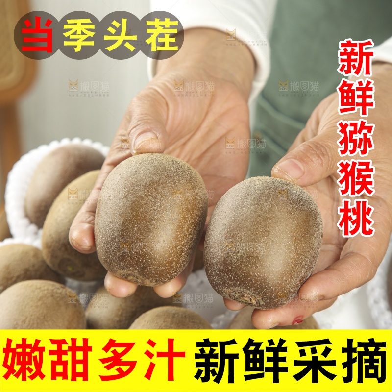 木底上的猕猴桃