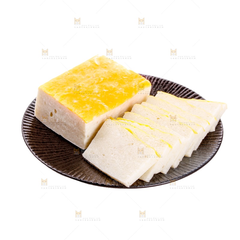 白底上的鱼糕