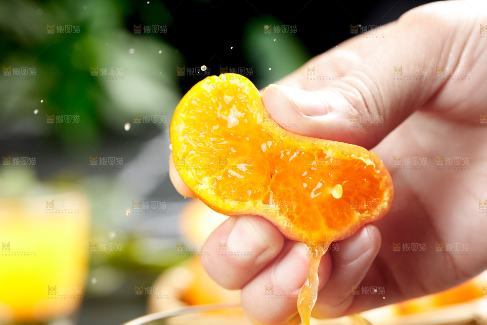 深底上的沙糖橘