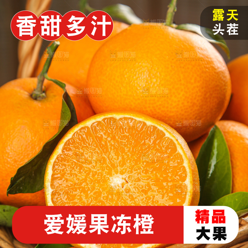 深底上的爱媛果冻橙