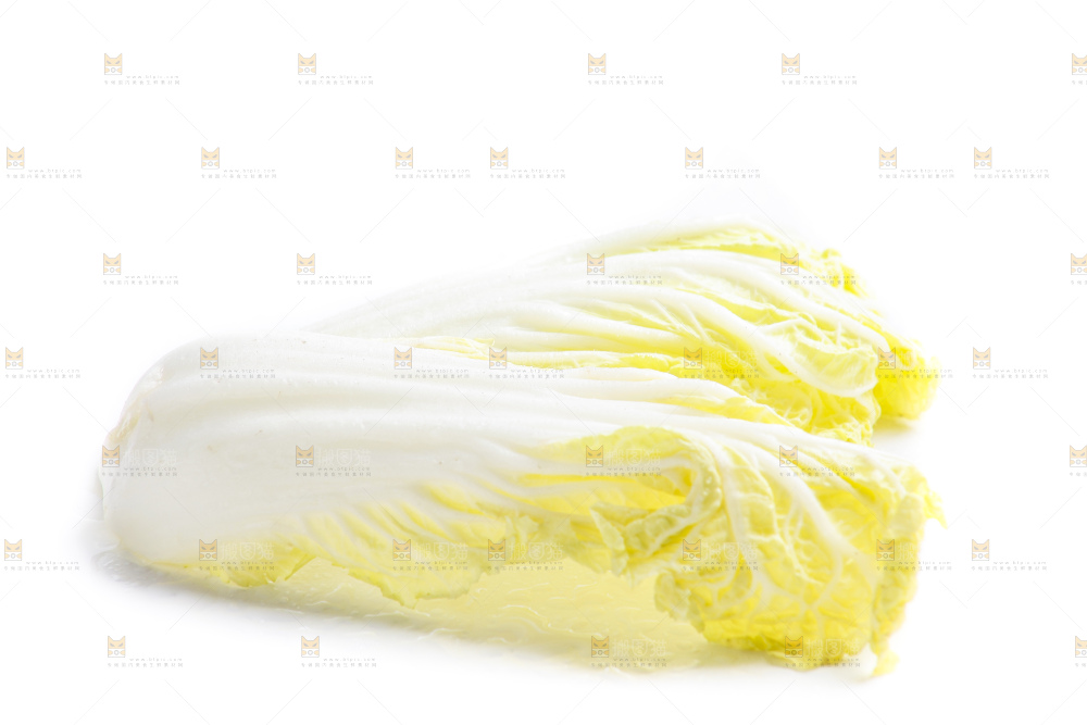 白底上的娃娃菜