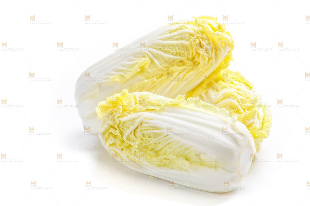 白底上的娃娃菜