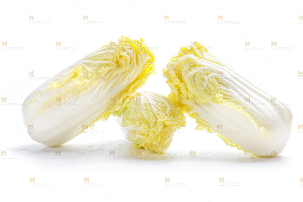 白底上的娃娃菜
