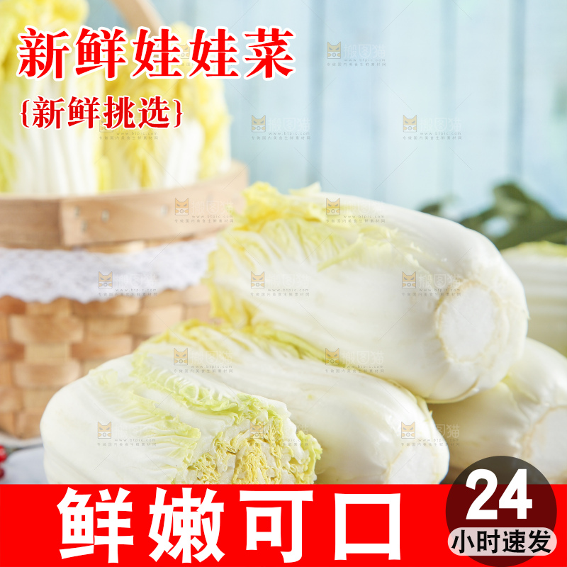 浅底上的娃娃菜