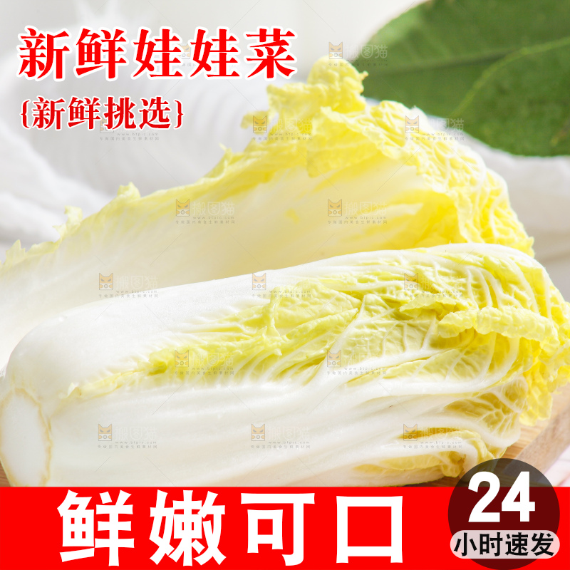 浅底上的娃娃菜