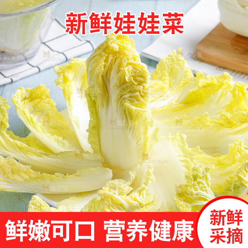 浅底上的娃娃菜