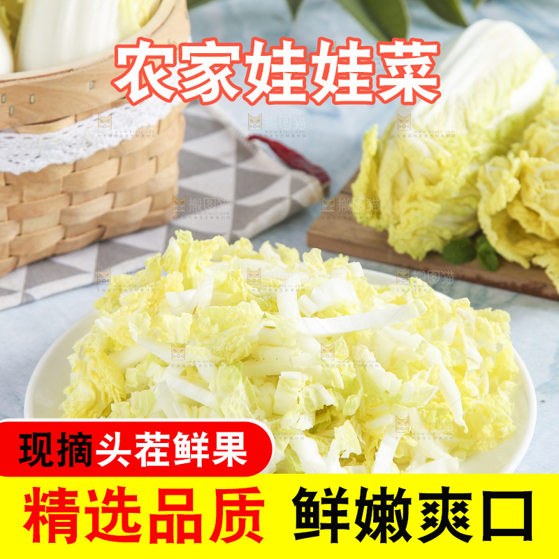浅底上的娃娃菜