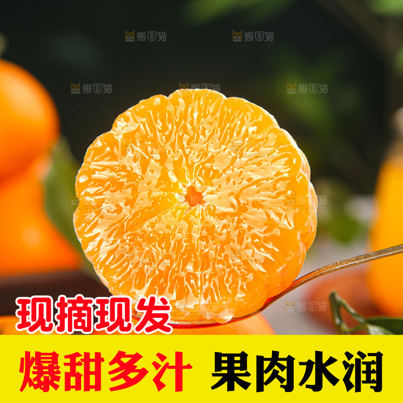 深底上的爱媛果冻橙