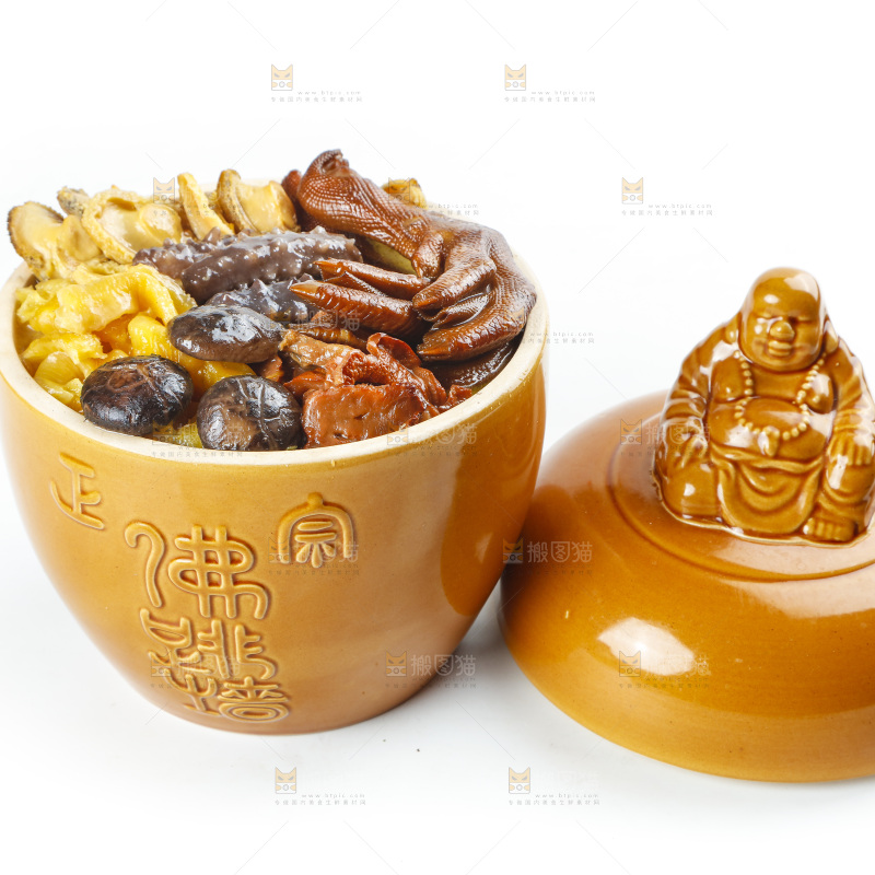 白底上的佛跳墙