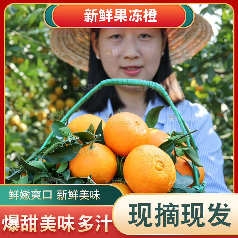 手里拿着爱媛果冻橙
