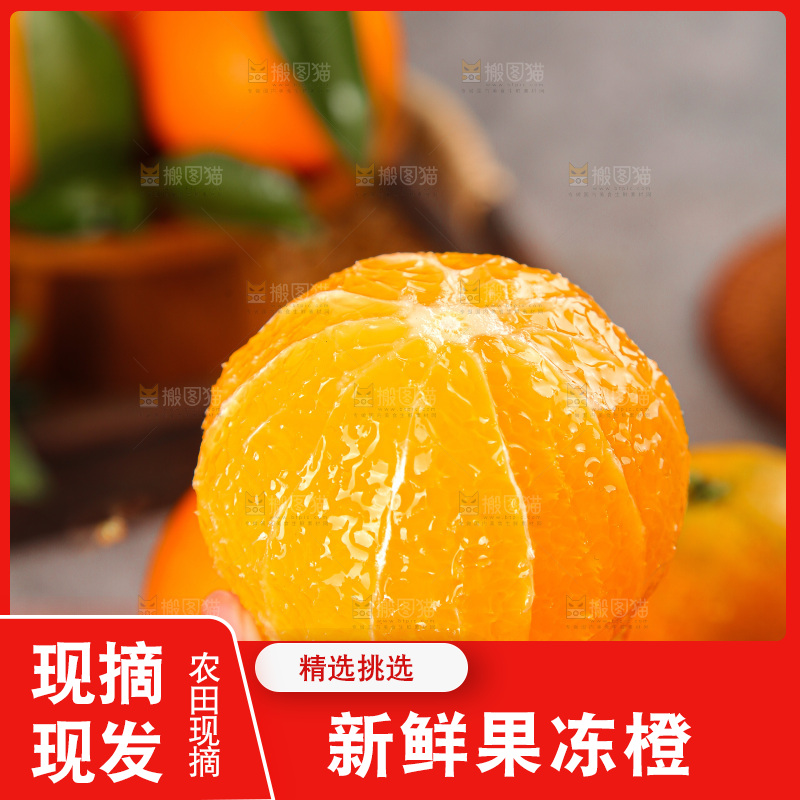 深底上的爱媛果冻橙