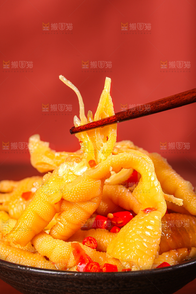 深底上的无骨鸡爪