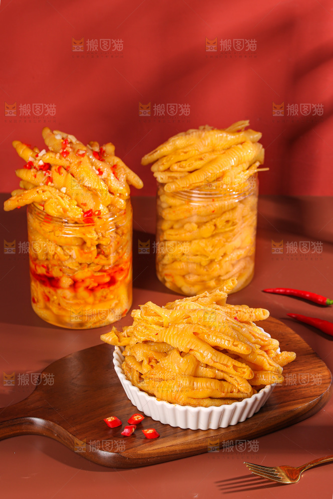 深底上的无骨鸡爪